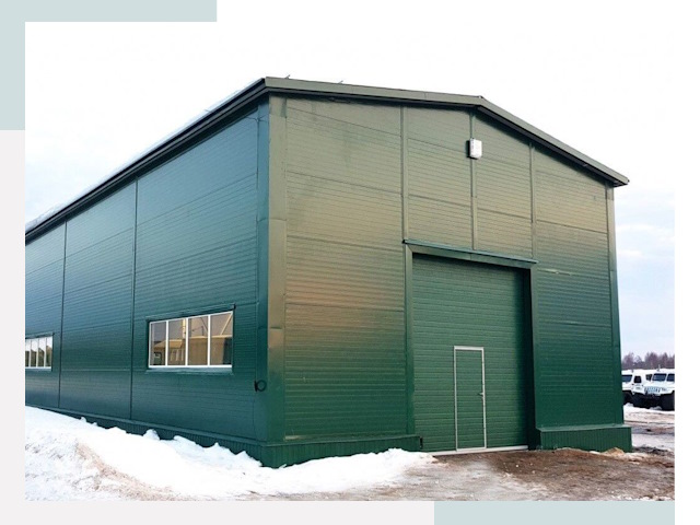 Двускатные ангары в Саратове