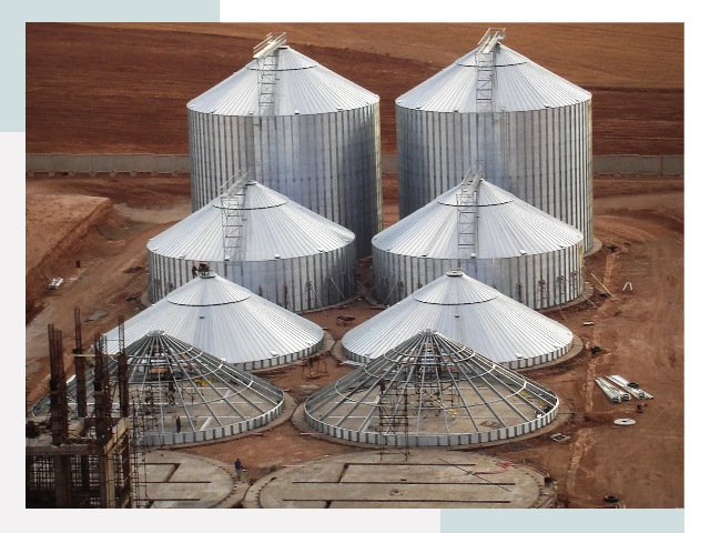 Строительство зерновых силосов в Саратове