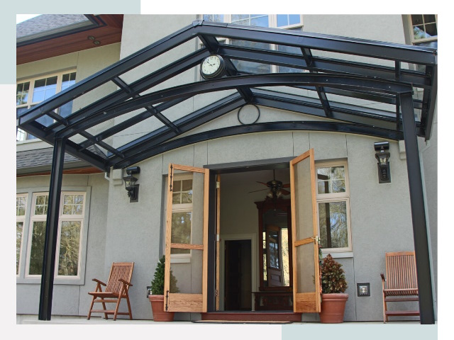 Козырьки металлические в Саратове