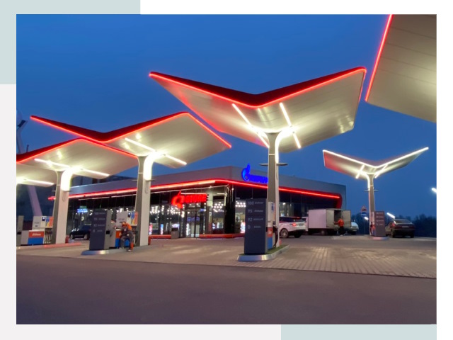 Навесы для АЗС в Саратове