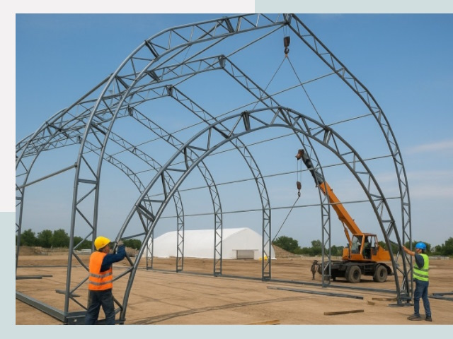 Монтаж ангаров в Саратове от 614 руб. - Надежно и быстро