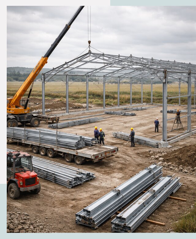 Строительство ангаров для сельхозтехники в Саратове под ключ