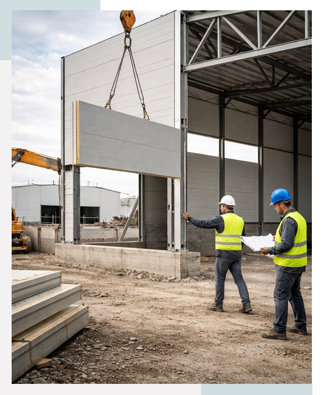 Склад из сэндвич панелей под ключ в Саратове от 9721 р. | СтальСтрой-Срт